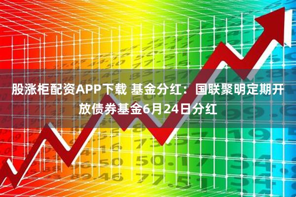 股涨柜配资APP下载 基金分红：国联聚明定期开放债券基金6月24日分红