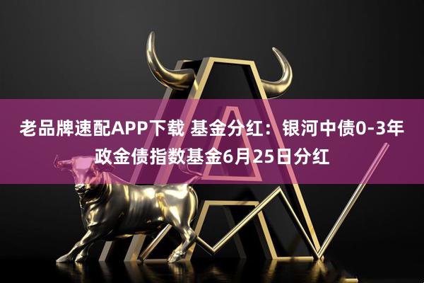 老品牌速配APP下载 基金分红：银河中债0-3年政金债指数基金6月25日分红